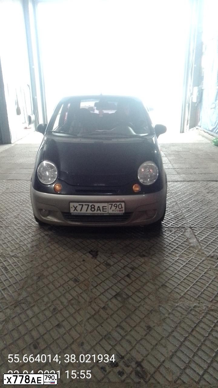 Фото автомобиля DAEWOO MATIZ, 2010 — госномер Т138РК58. Цвет: Бледно-Черный