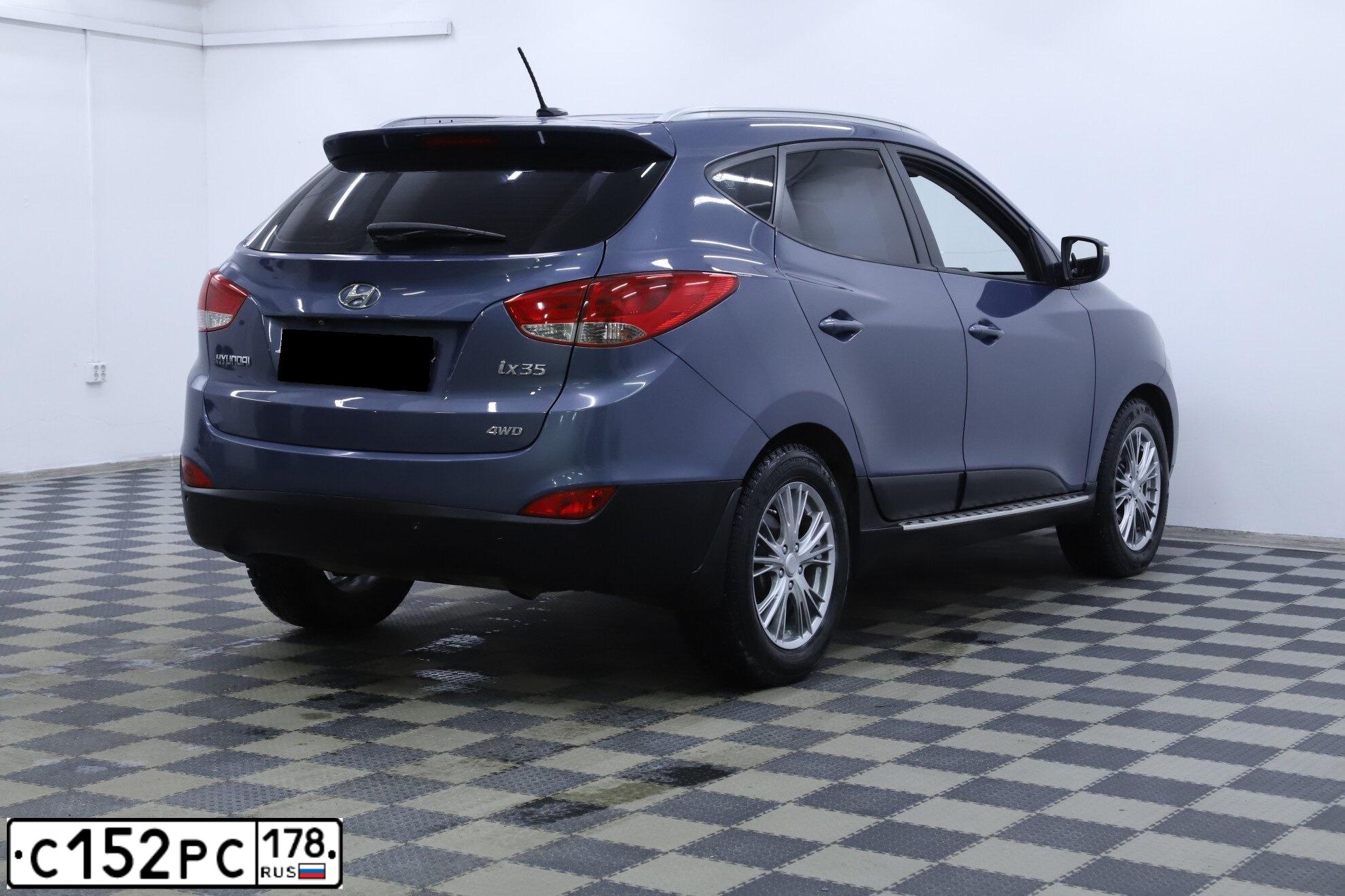 Фото автомобиля HYUNDAI IX35, 2012 — госномер В310ЕВ323. Цвет: синий
