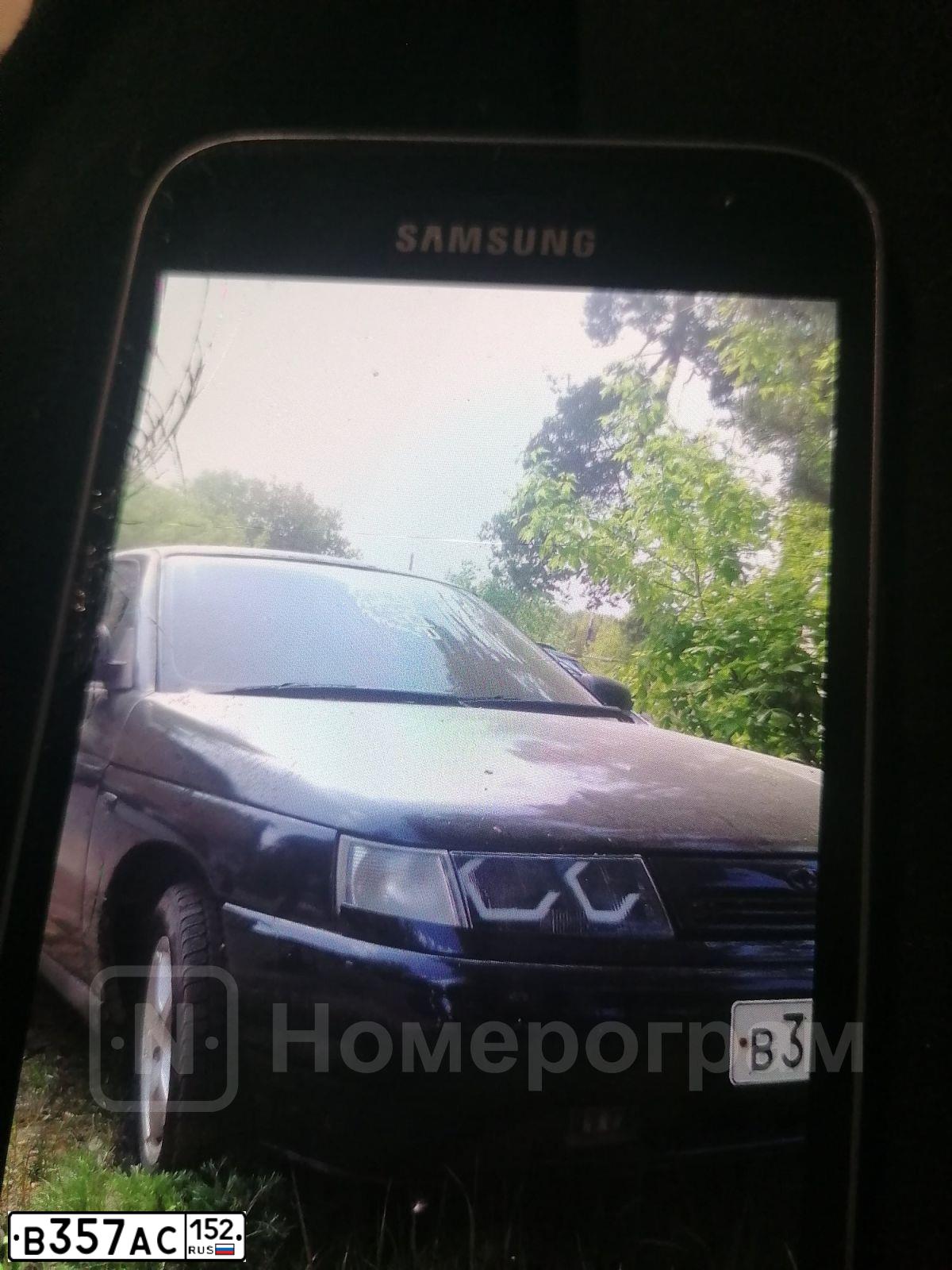Фото автомобиля LADA 2110 LADA, 2006 — госномер В357АС152. Цвет: ЧЕРНЫЙ