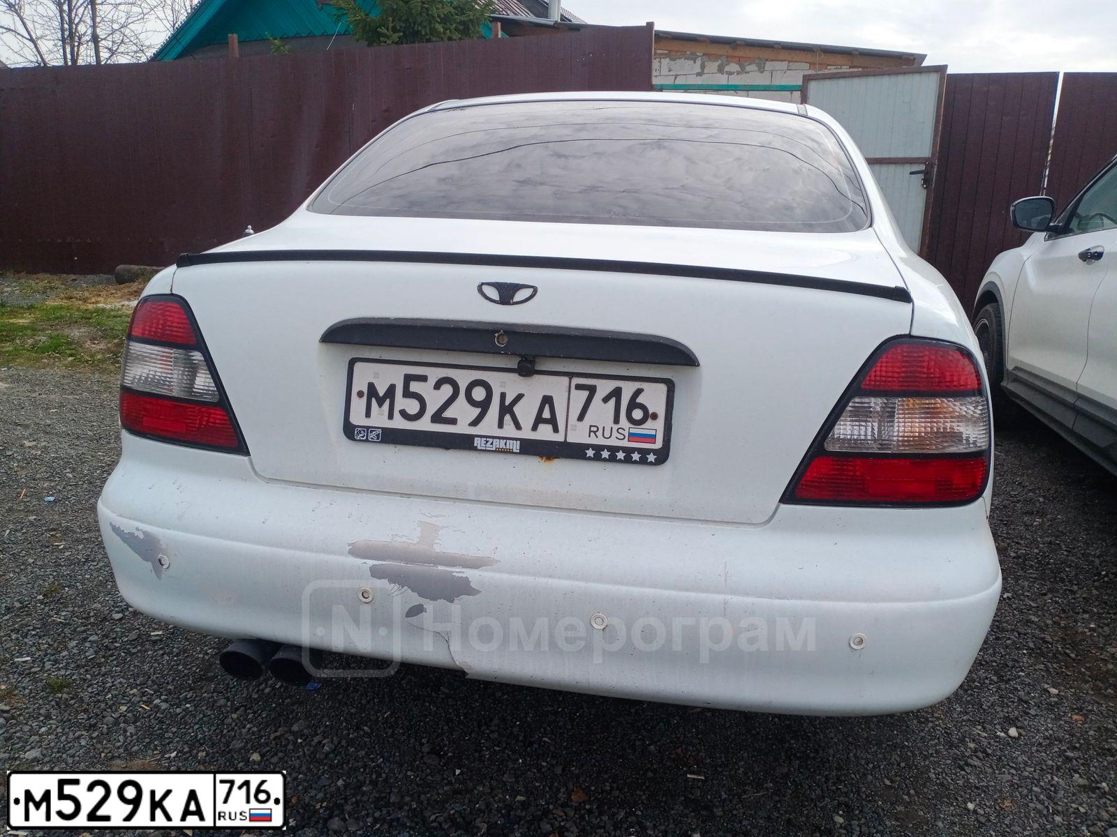 Фото автомобиля DAEWOO LEGANZA, 1999 — госномер М529КА716. Цвет: Белый