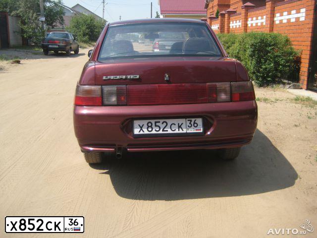 Фото автомобиля LADA 2110, 1999 — госномер Х852СК36. Цвет: КРАСНЫЙ