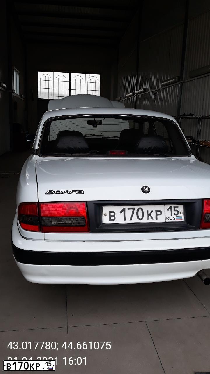 Фото автомобиля GAZ 3110 WOLGA, 2002 — госномер В170КР15. Цвет: БЕЛЫЙ