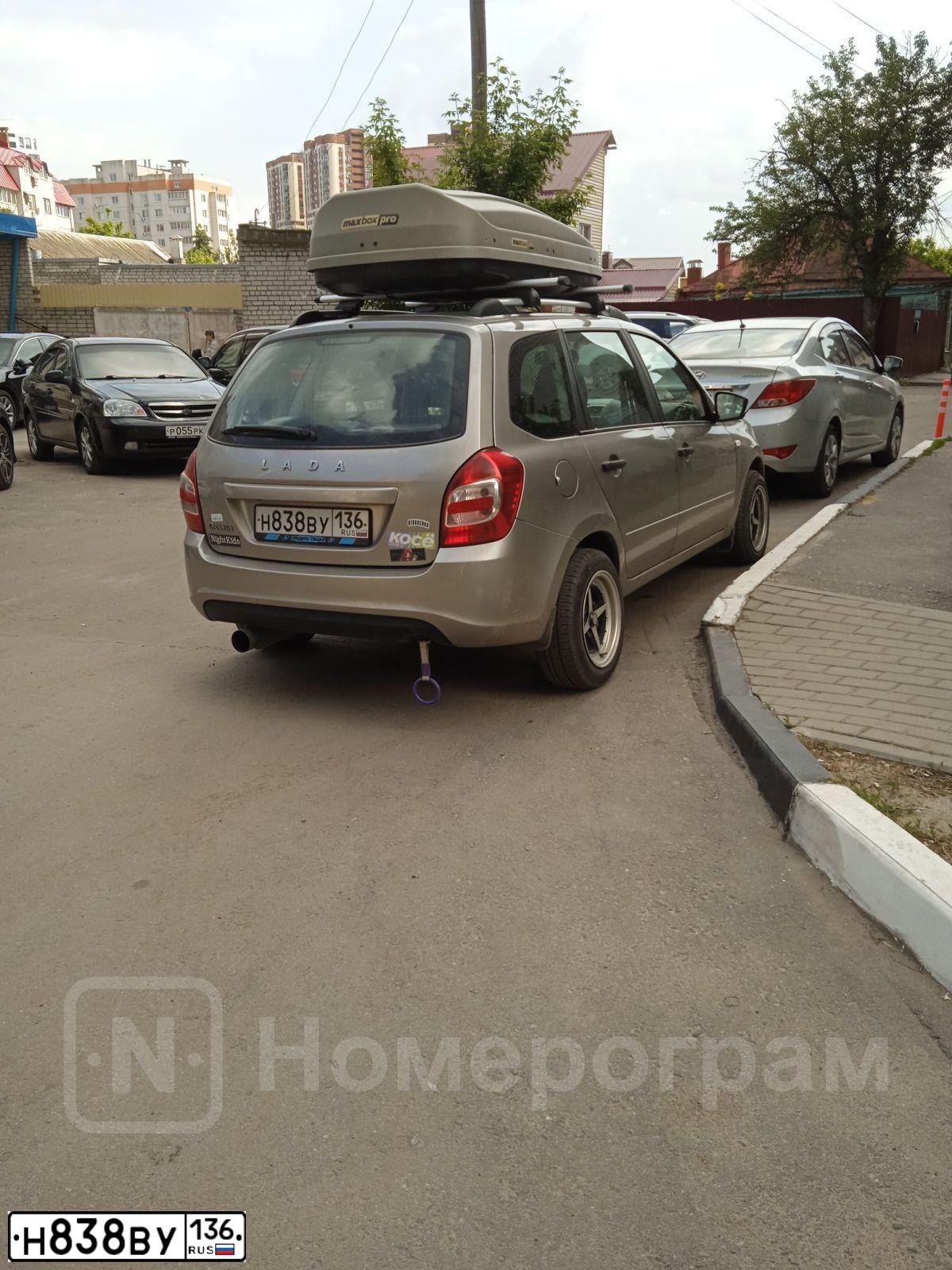 Фото автомобиля LADA 2194 GRANTA, 2020 — госномер Н838ВУ136. Цвет: СЕРЫЙ