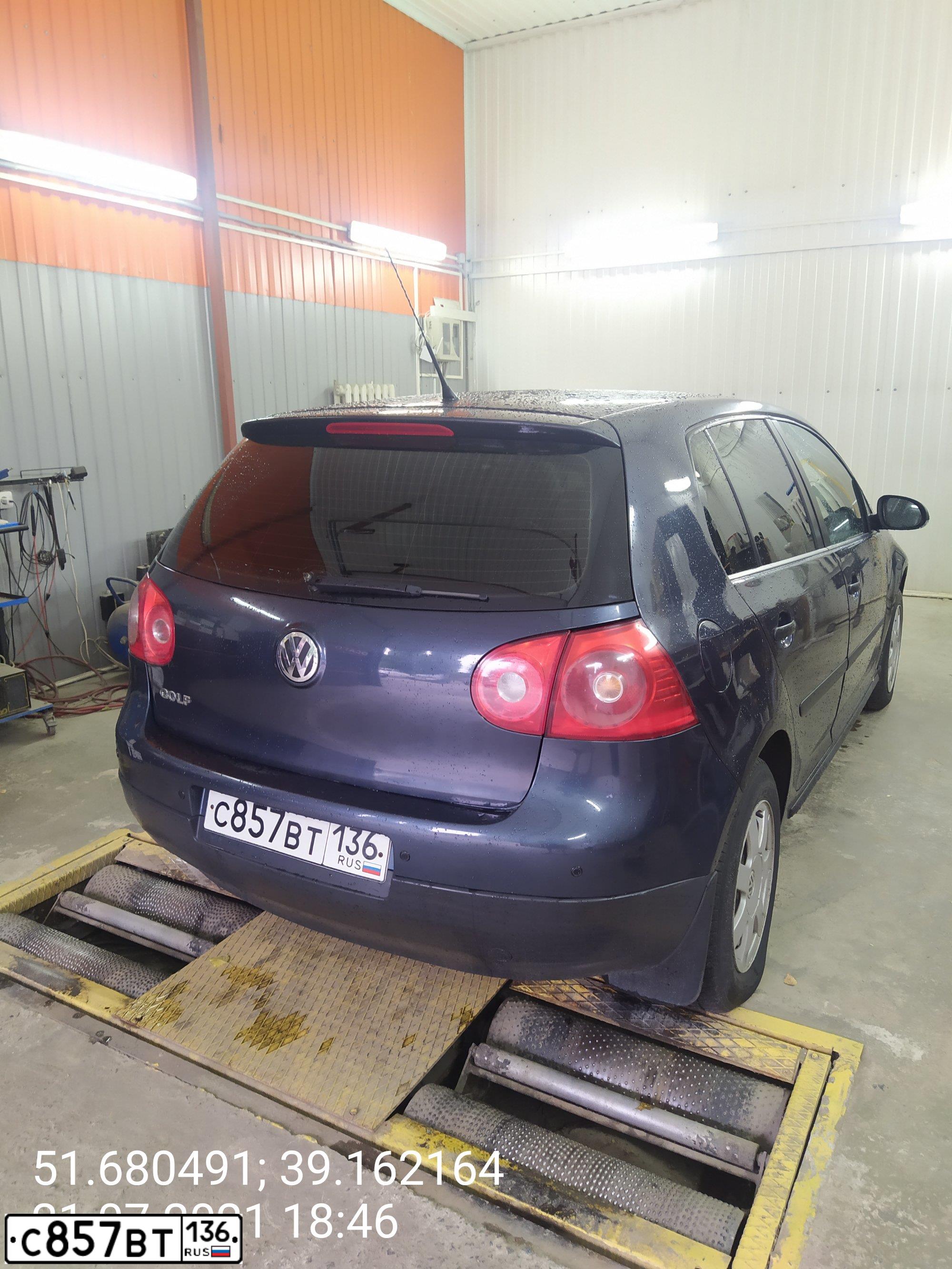 Фото автомобиля VOLKSWAGEN GOLF, 2007 — госномер О463СК190. Цвет: СЕРО-СИНИЙ