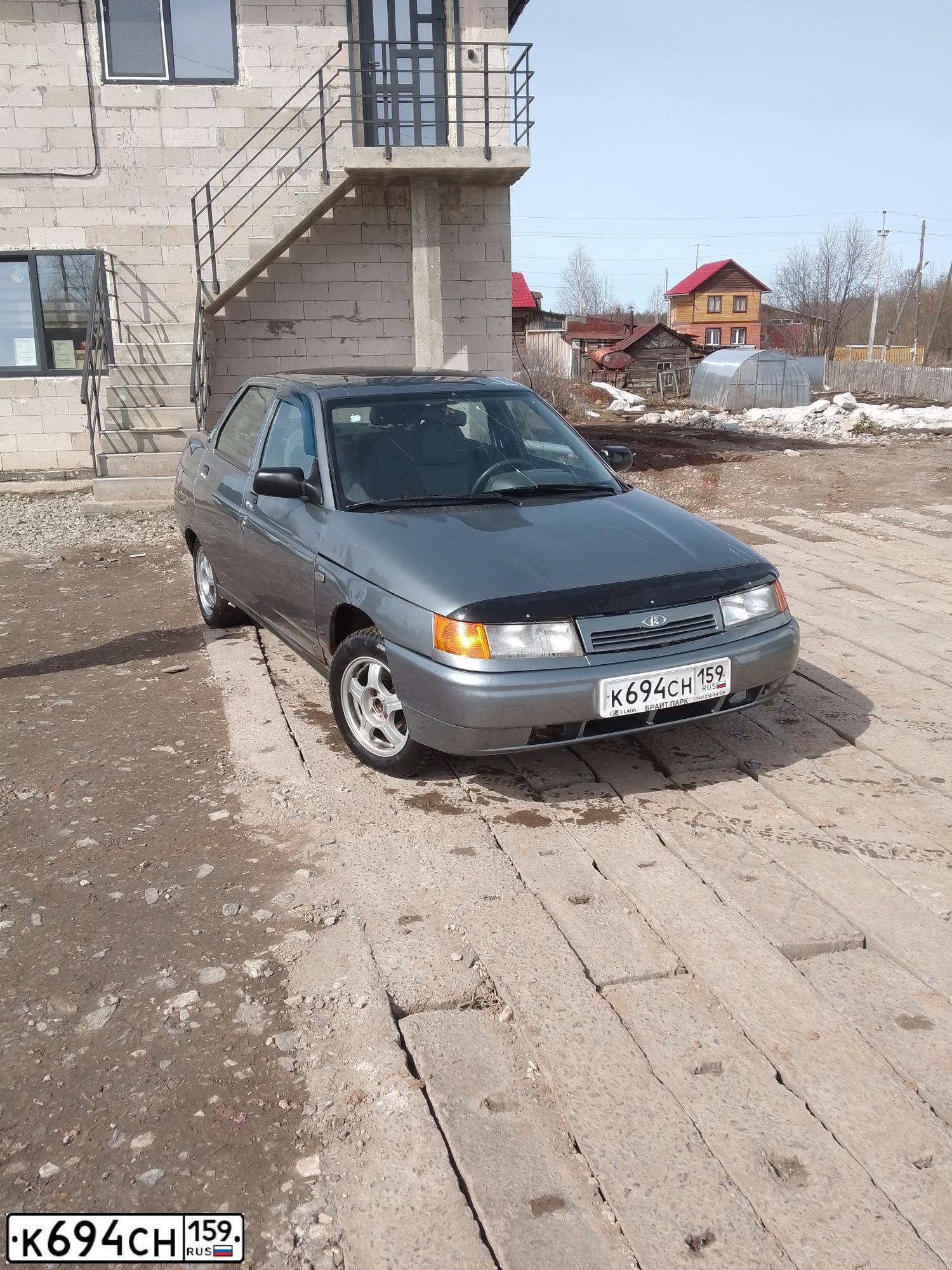 Фото автомобиля LADA 2110, 2004 — госномер К694СН159. Цвет: СЕРО ЗЕЛЕНЫЙ МЕТАЛЛИК