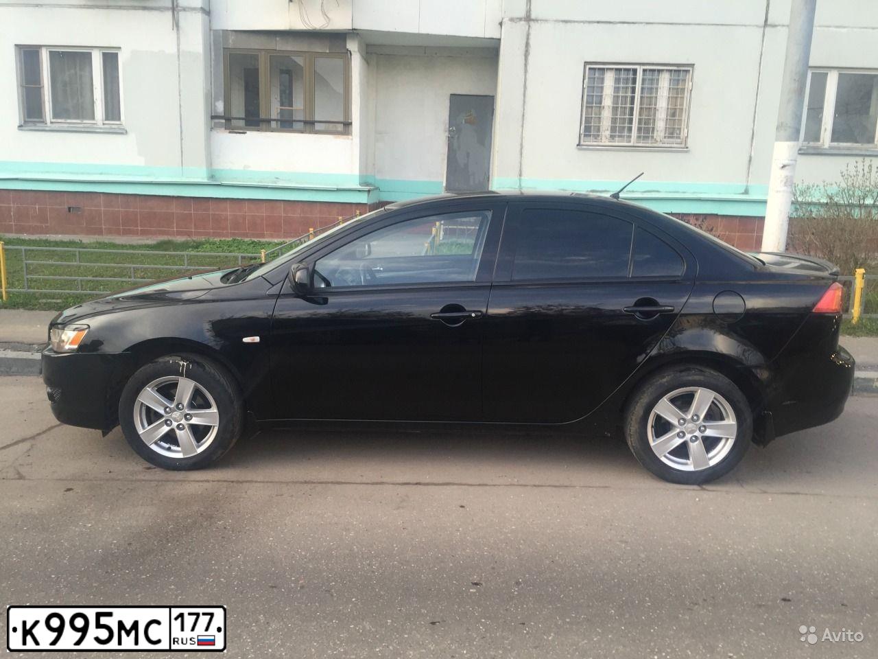 Фото автомобиля MITSUBISHI LANCER, 2008 — госномер С673УТ161. Цвет: ЧЕРНЫЙ