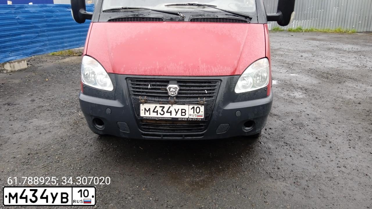 Фото автомобиля GAZ 2705 GAZEL, 2008 — госномер М434УВ10. Цвет: КРАСНО-РОЗОВЫЙ