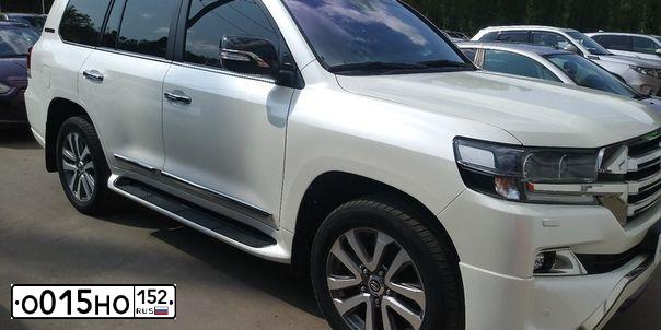 Фото автомобиля TOYOTA LANDCRUISER 200, 2016 — госномер С479КР68. Цвет: Белый
