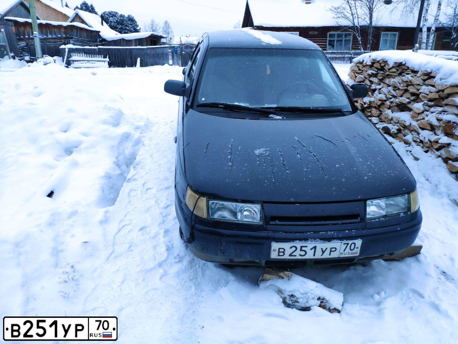 Фото автомобиля LADA 2110, 2006 — госномер В251УР70. Цвет: ЧЕРНЫЙ