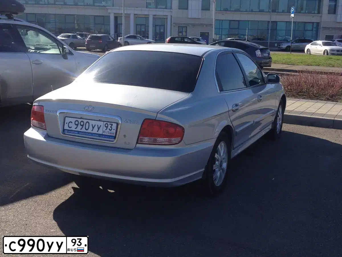 Фото автомобиля TAGAZ SONATA, 2011 — госномер С990УУ93. Цвет: серебристый
