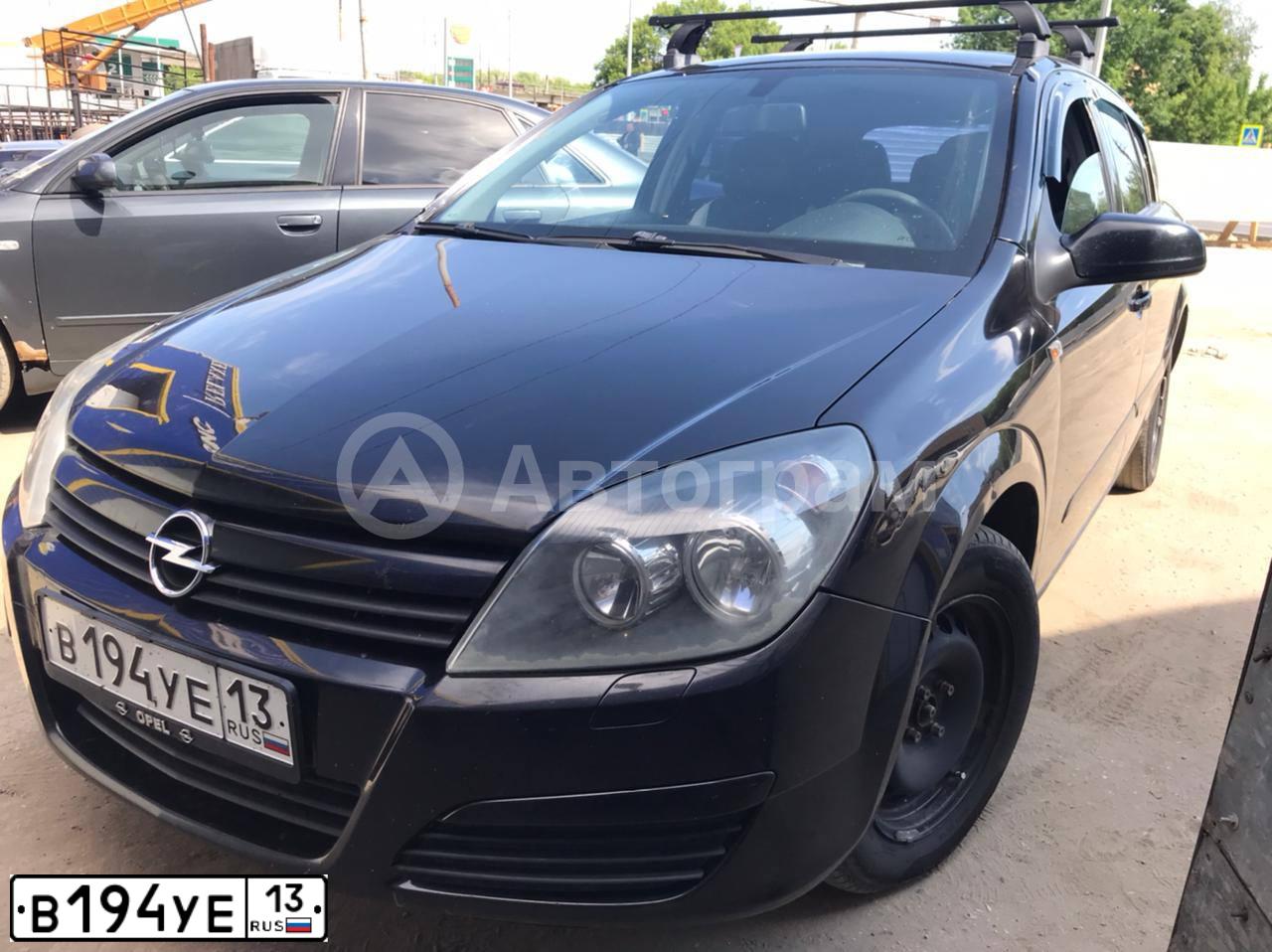 Фото автомобиля OPEL ASTRA, 2004 — госномер В194УЕ13. Цвет: ЧЕРНЫЙ