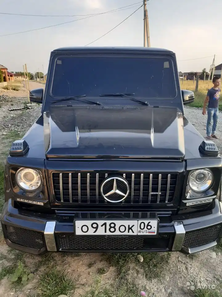 Фото автомобиля MERCEDES G-KLASSE, 2000 — госномер Р973АХ40. Цвет: ЧЕРНЫЙ
