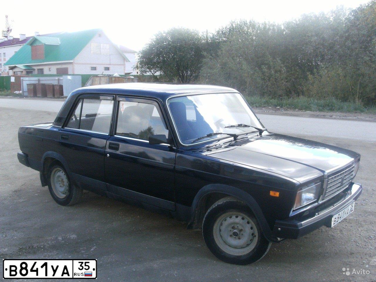Фото автомобиля LADA 2107, 2012 — госномер В841УА35. Цвет: СИНИЙ