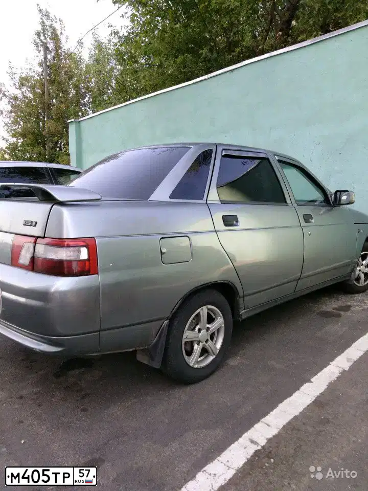 Фото автомобиля LADA 2110 LADA, 2005 — госномер М405ТР57. Цвет: Зеленый Серый