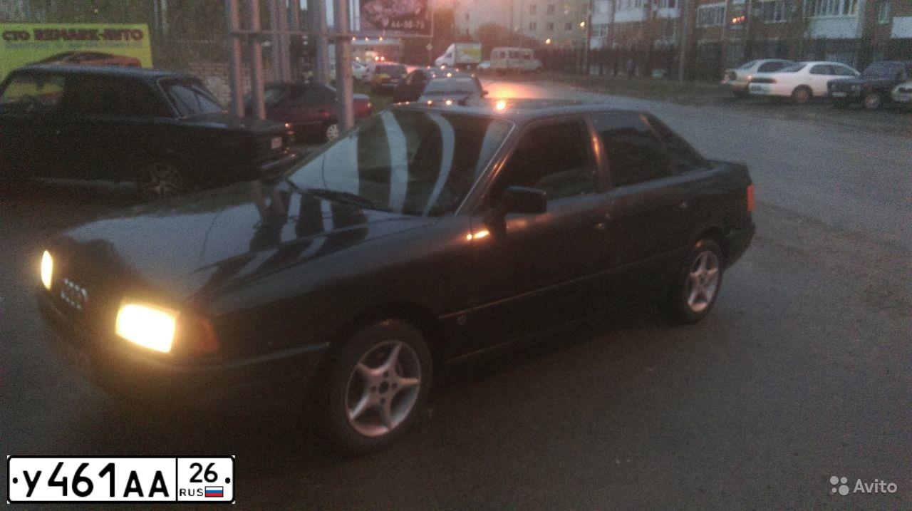 Фото автомобиля AUDI 80, 1988 — госномер У481АА26. Цвет: ЧЕРНЫЙ