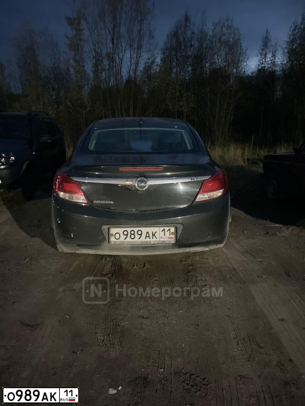 Фото автомобиля OPEL INSIGNIA, 2010 — госномер О989АК11