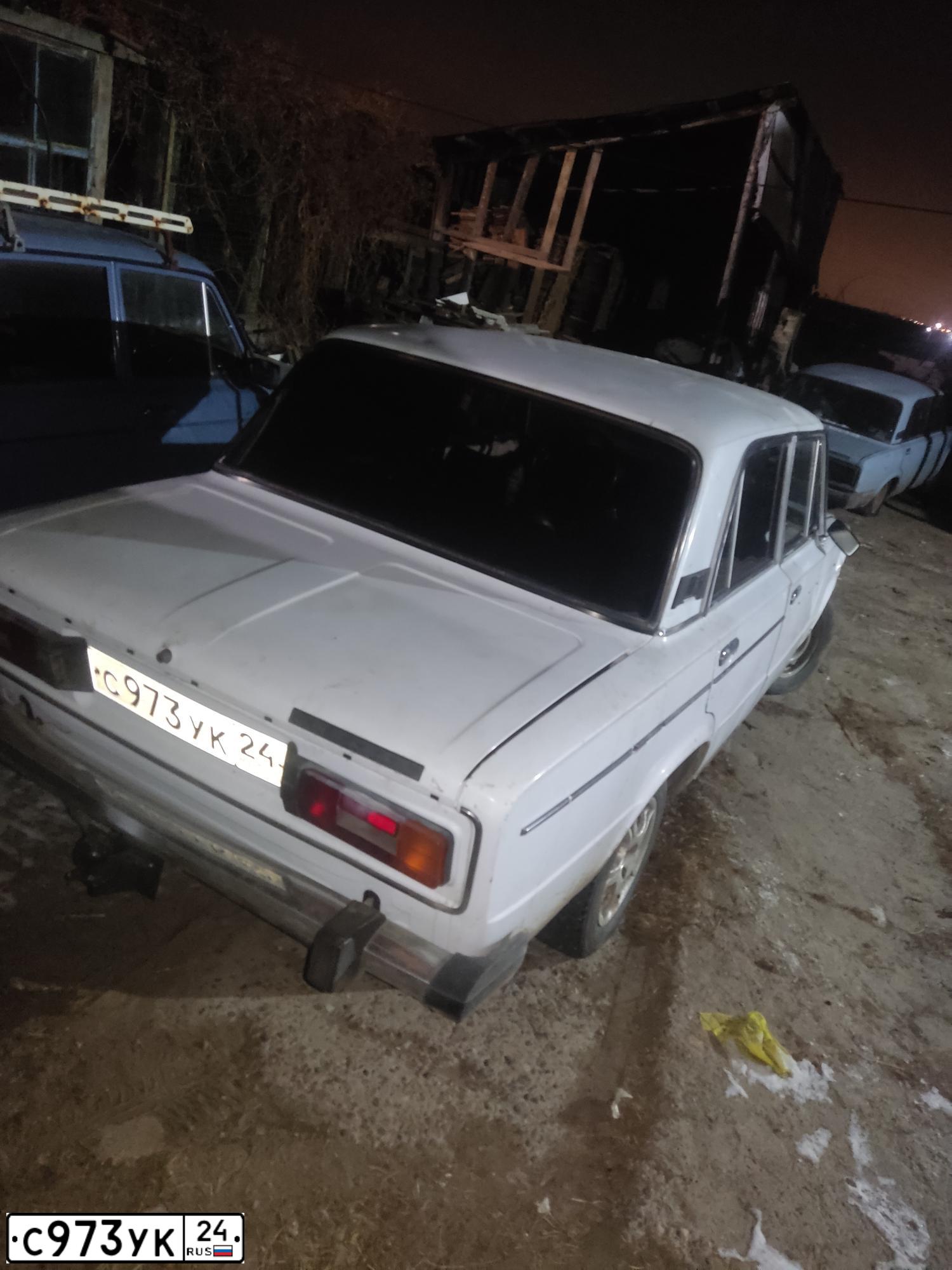 Фото автомобиля LADA 2106, 1998 — госномер С973УК24. Цвет: ЯРКО-БЕЛЫЙ
