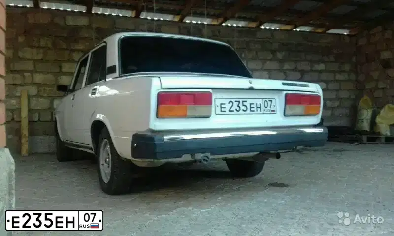 Фото автомобиля LADA 2107, 2006 — госномер У398ЕМ07. Цвет: ЯРКО-БЕЛЫЙ