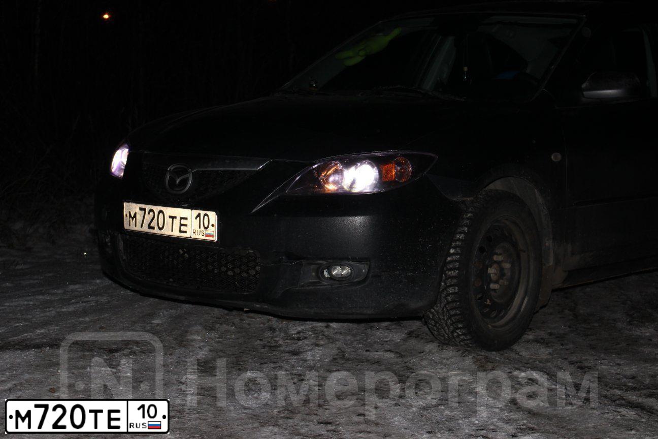 Фото автомобиля MAZDA 3, 2006 — госномер М720ТЕ10. Цвет: ТЕМНО-СЕРЫЙ