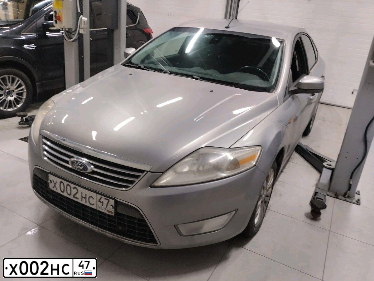 Фото автомобиля FORD MONDEO, 2009 — госномер Х002НС47. Цвет: СЕРЕБРИСТЫЙ