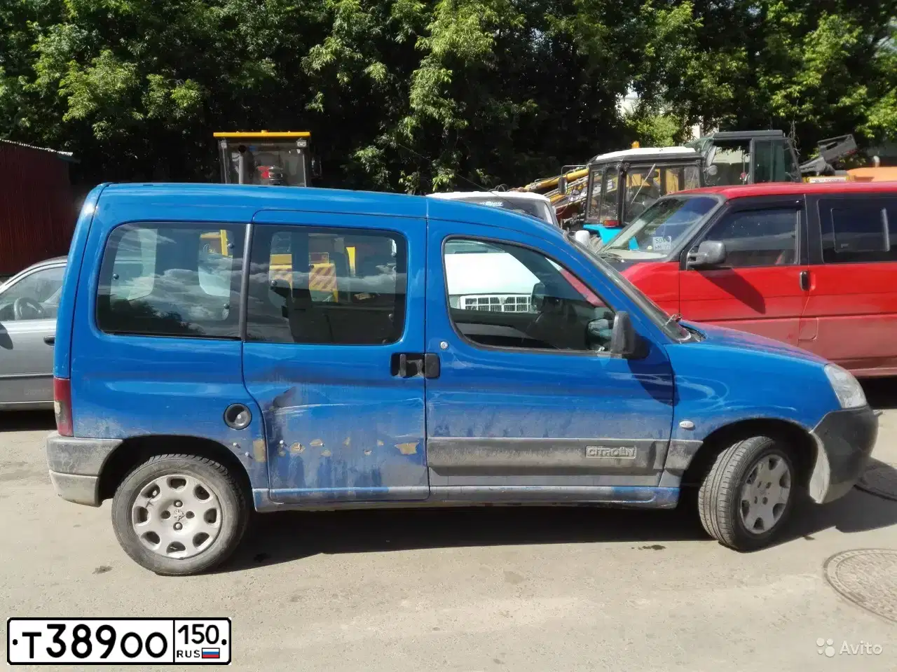 Фото автомобиля CITROEN BERLINGO, 2007 — госномер О376НМ797. Цвет: синий