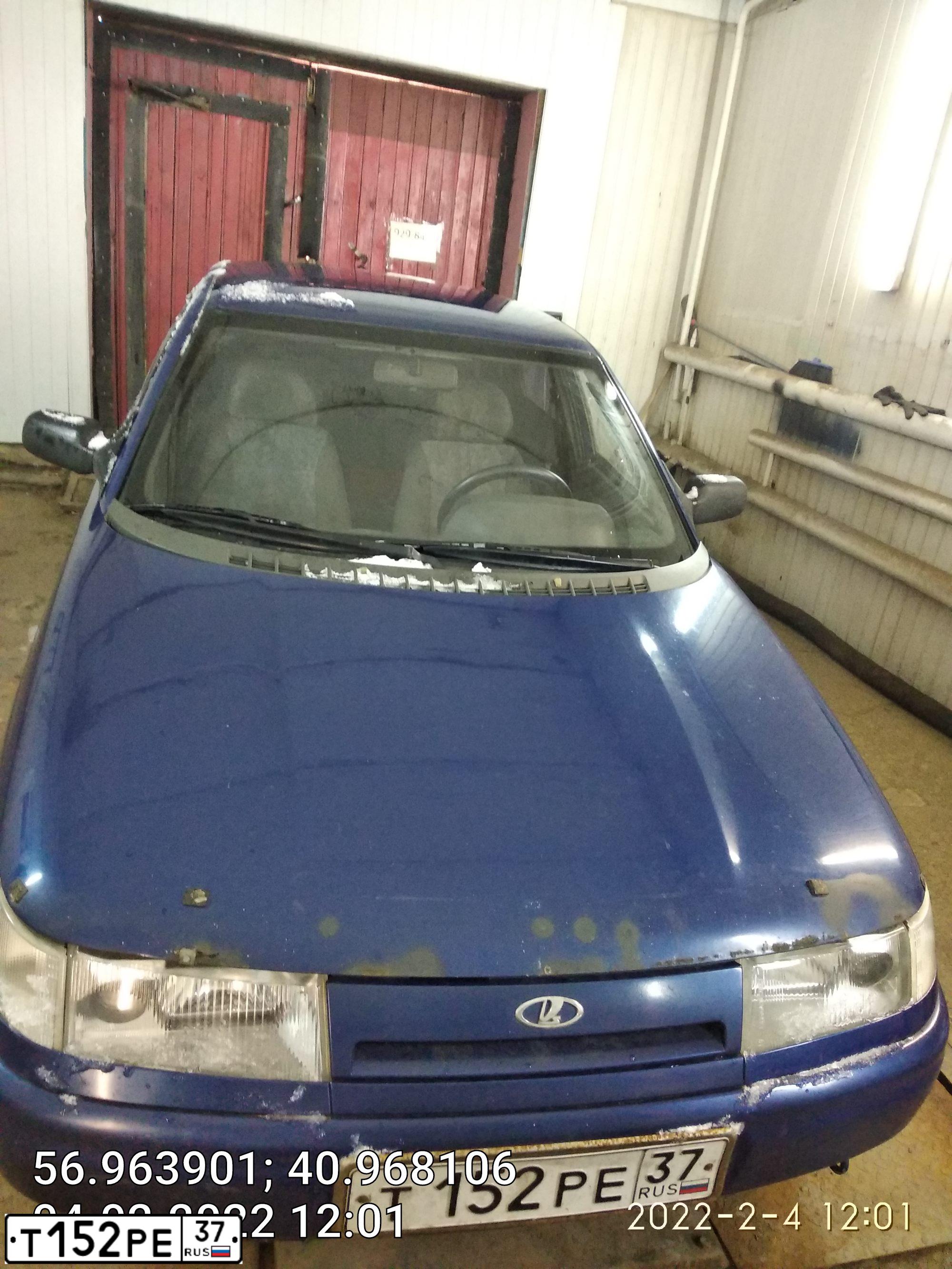 Фото автомобиля LADA 2110, 2000 — госномер О080ТС44. Цвет: СЕРО-СИНИЙ
