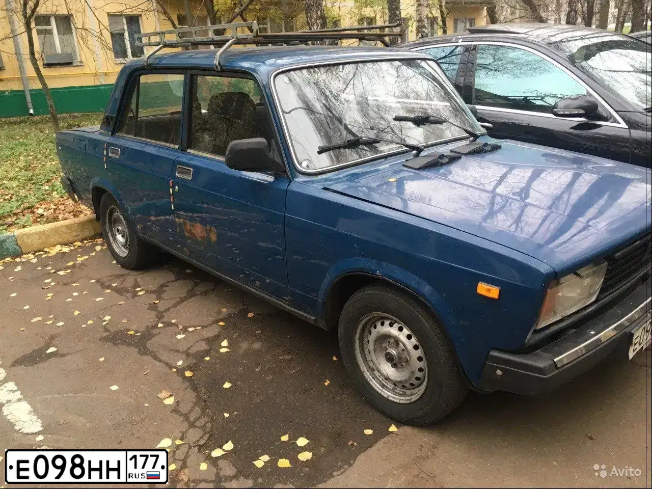 Фото автомобиля LADA 2105, 2002 — госномер Е098НН177. Цвет: Сине-зеленый