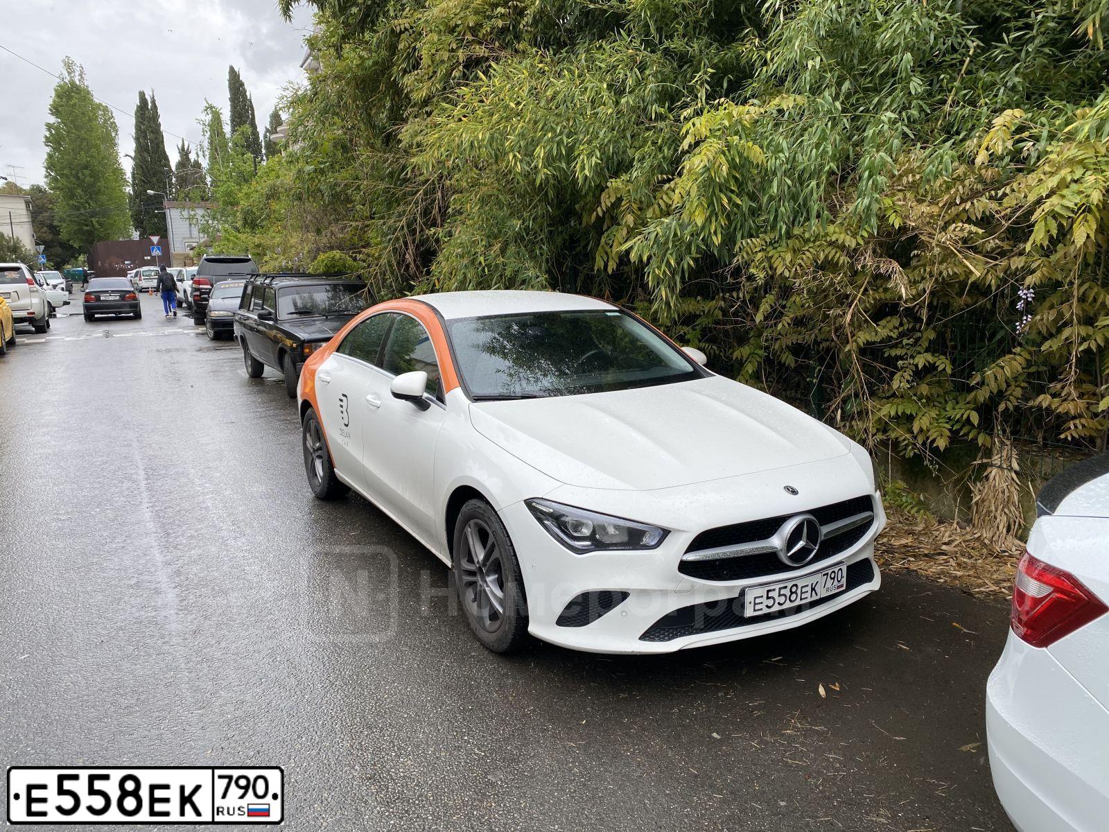 Фото автомобиля МЕРСЕДЕС-БЕНЦ CLA-CLASS, 2020 — госномер Т758ВА977. Цвет: Белый