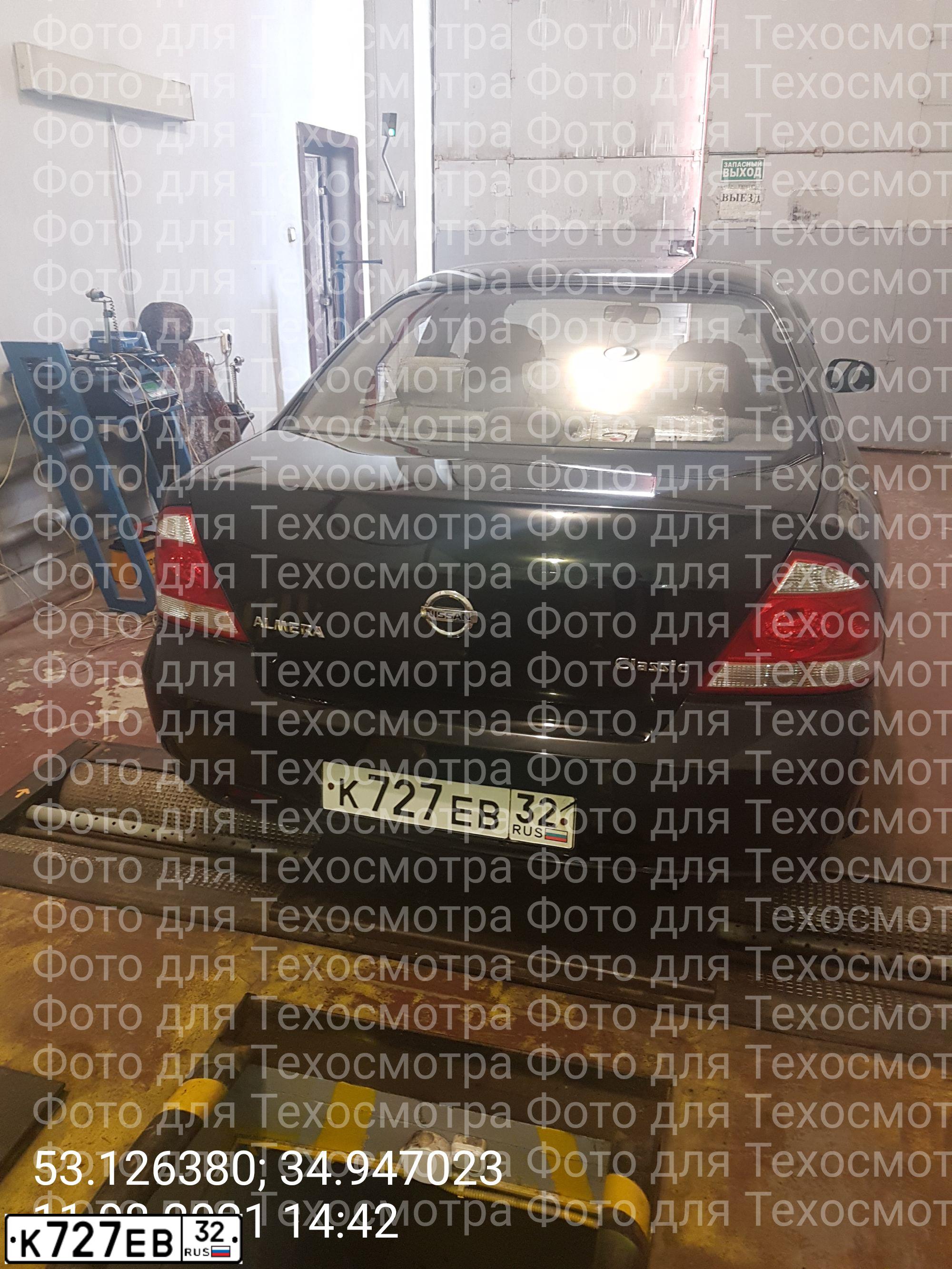 Фото автомобиля NISSAN ALMERA, 2007 — госномер К127ЕВ32. Цвет: ЧЕРНЫЙ
