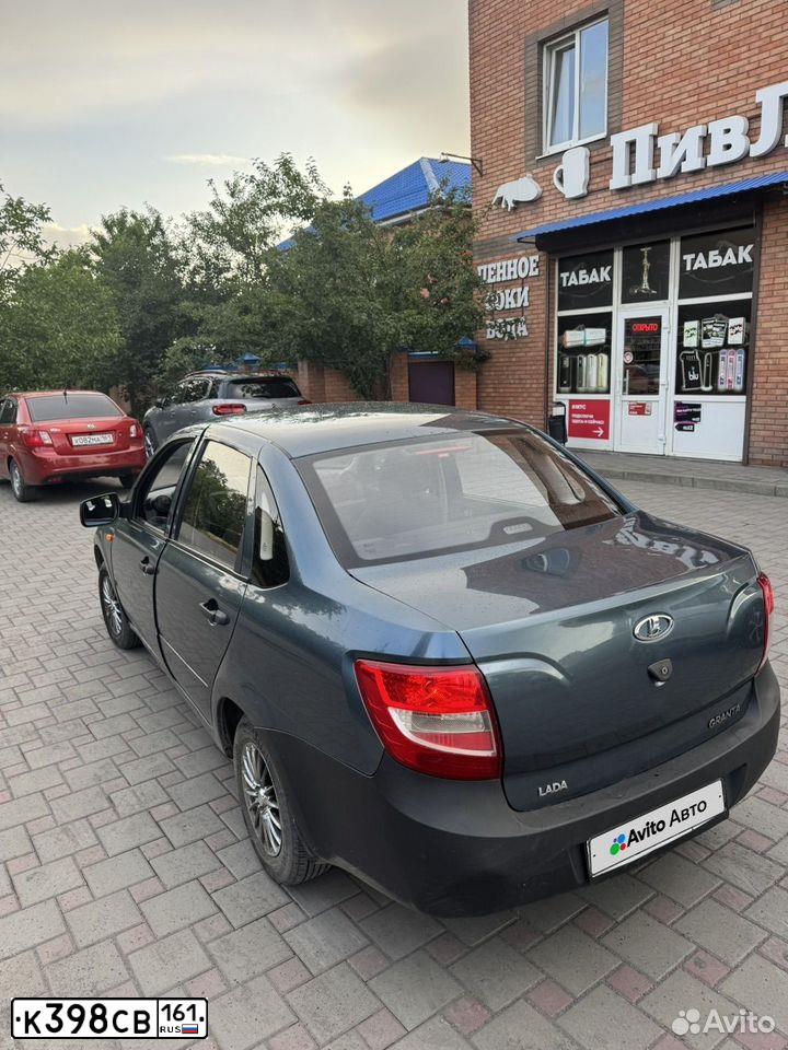 Фото автомобиля LADA 2190 GRANTA, 2014 — госномер К398СВ161. Цвет: СЕРО-СИНИЙ