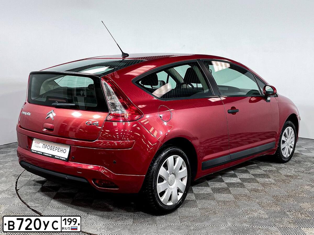 Фото автомобиля CITROEN C4, 2009 — госномер М089ЕЕ977. Цвет: Красный