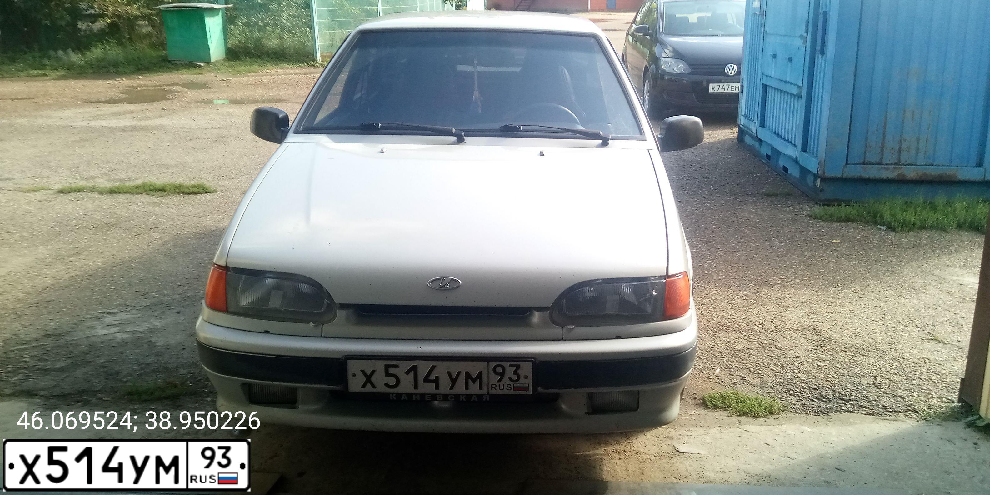 Фото автомобиля LADA 2115 SAMARA, 2004 — госномер Х514УМ93. Цвет: МОЛОЧНО-БЕЛЫЙ-СЕРЕБРИСТЫЙ