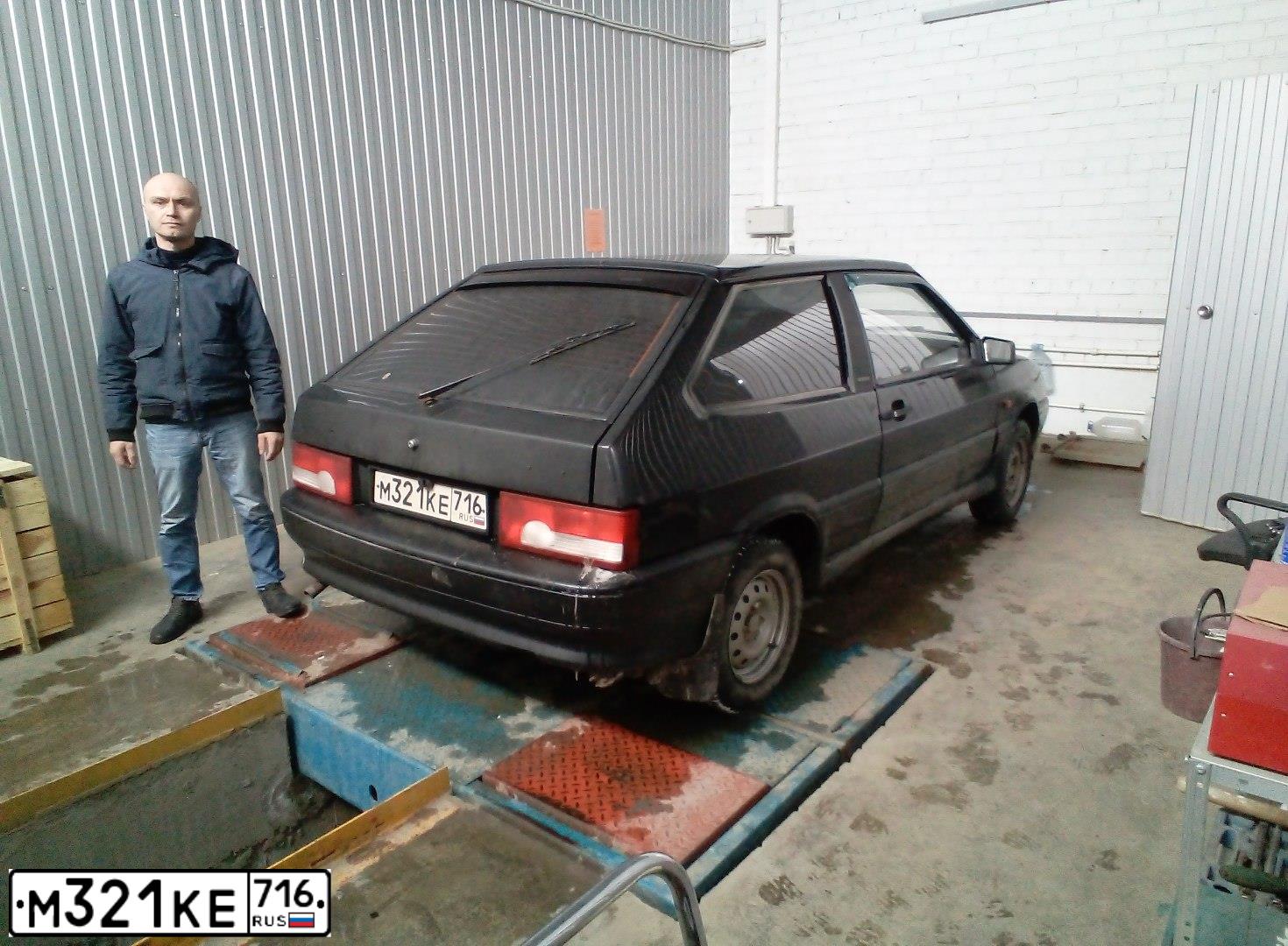 Фото автомобиля LADA 2113 SAMARA, 2012 — госномер М321КЕ716. Цвет: Сине-Черный
