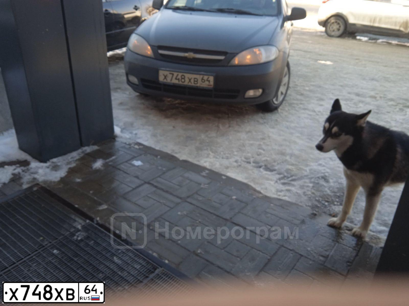 Фото автомобиля CHEVROLET LACETTI, 2012 — госномер Х748ХВ64. Цвет: ЧЕРНЫЙ