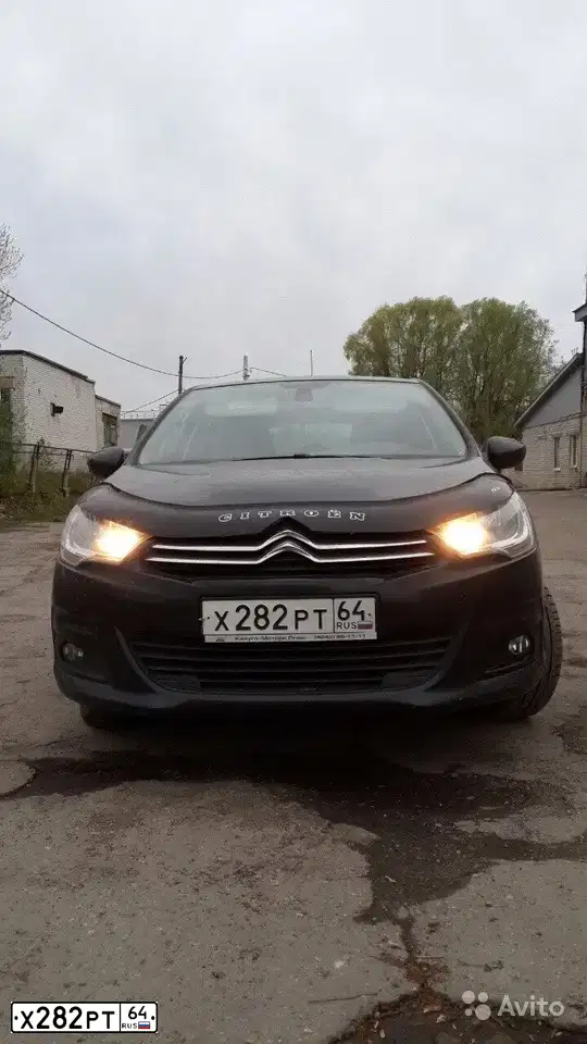 Фото автомобиля CITROEN C4, 2012 — госномер Х282РТ64. Цвет: ЧЕРНЫЙ