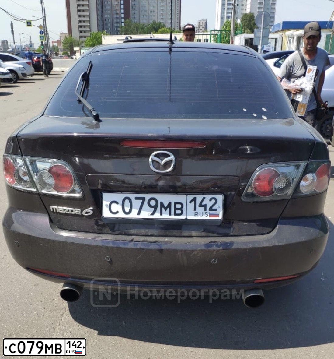 Фото автомобиля MAZDA 6, 2006 — госномер Т029ЕЕ197. Цвет: ТЕМНО-ВИШНЕВЫЙ