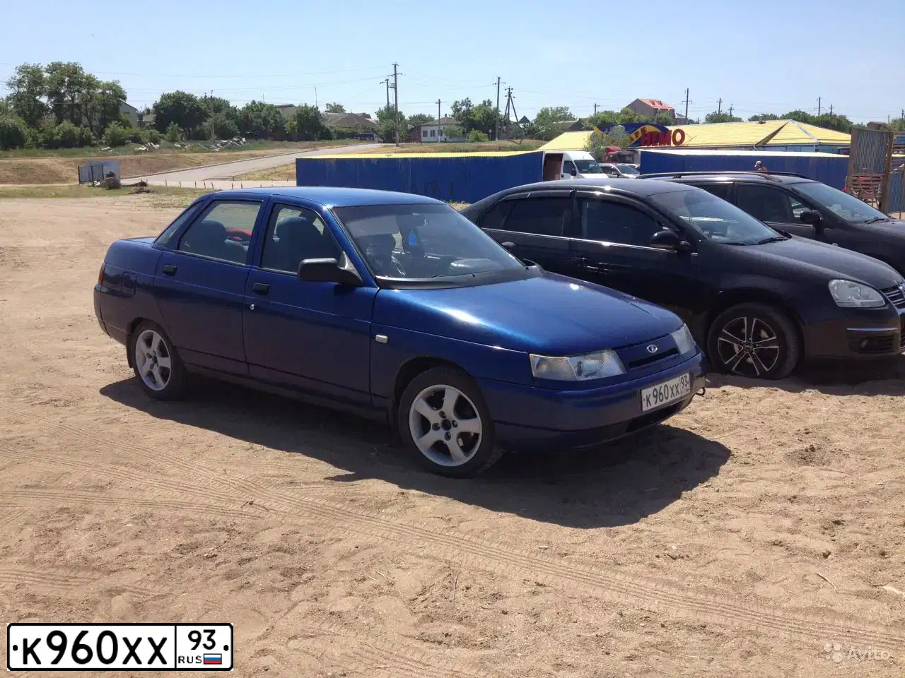 Фото автомобиля LADA 2110 LADA, 2002 — госномер К960ХХ93. Цвет: СИНИЙ