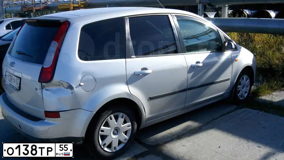Фото автомобиля FORD FOCUS C-MAX, 2005 — госномер Х326РЕ72. Цвет: СЕРЕБРИСТЫЙ