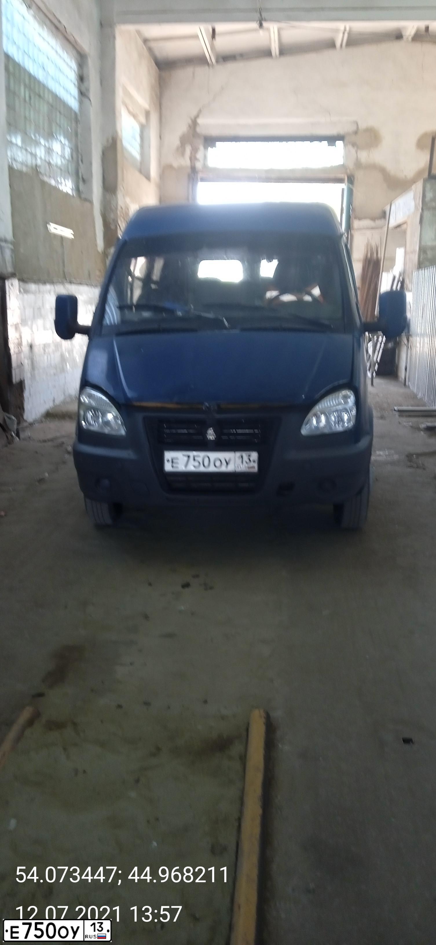 Фото автомобиля GAZ 3221 EL, 2003 — госномер Е750ОУ13. Цвет: БАЛТИКА