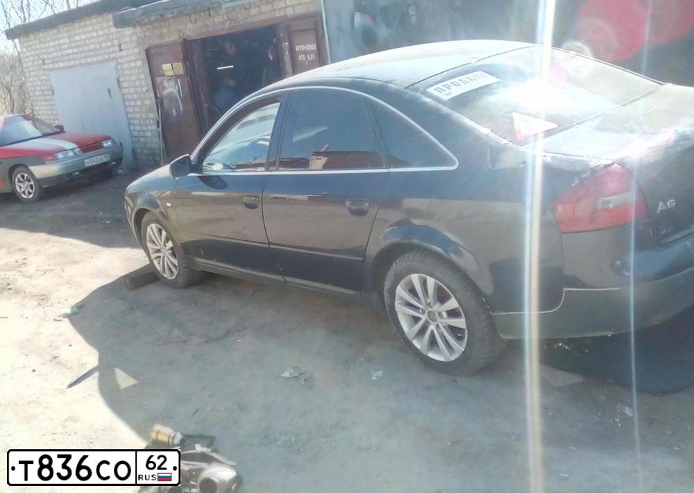 Фото автомобиля AUDI A6, 1998 — госномер Т836СО62. Цвет: Темно-синий