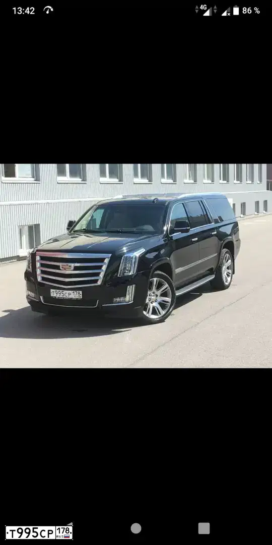 Фото автомобиля CADILLAC ESCALADE, 2015 — госномер В523РУ763. Цвет: ЧЕРНЫЙ