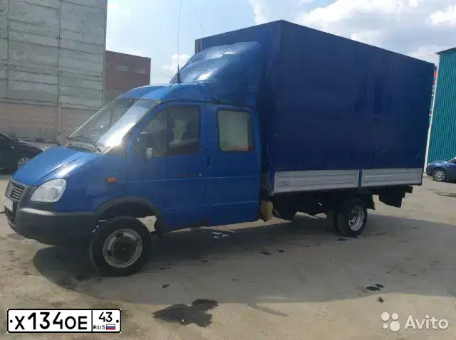 Фото автомобиля GAZ 3302 EL, 2012 — госномер Х134ОЕ43. Цвет: СИНИЙ