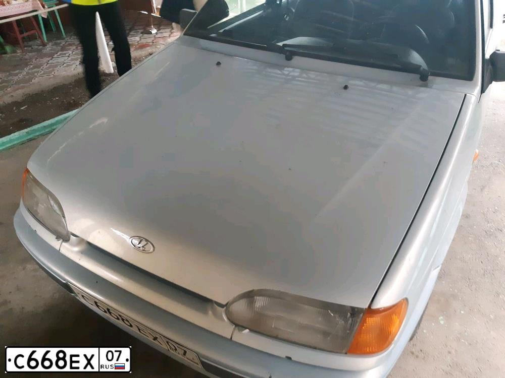 Фото автомобиля LADA 2114 SAMARA, 2005 — госномер С668ЕХ07. Цвет: СЕРЕБРИСТО-ЖЕЛТО-ГОЛУБОЙ