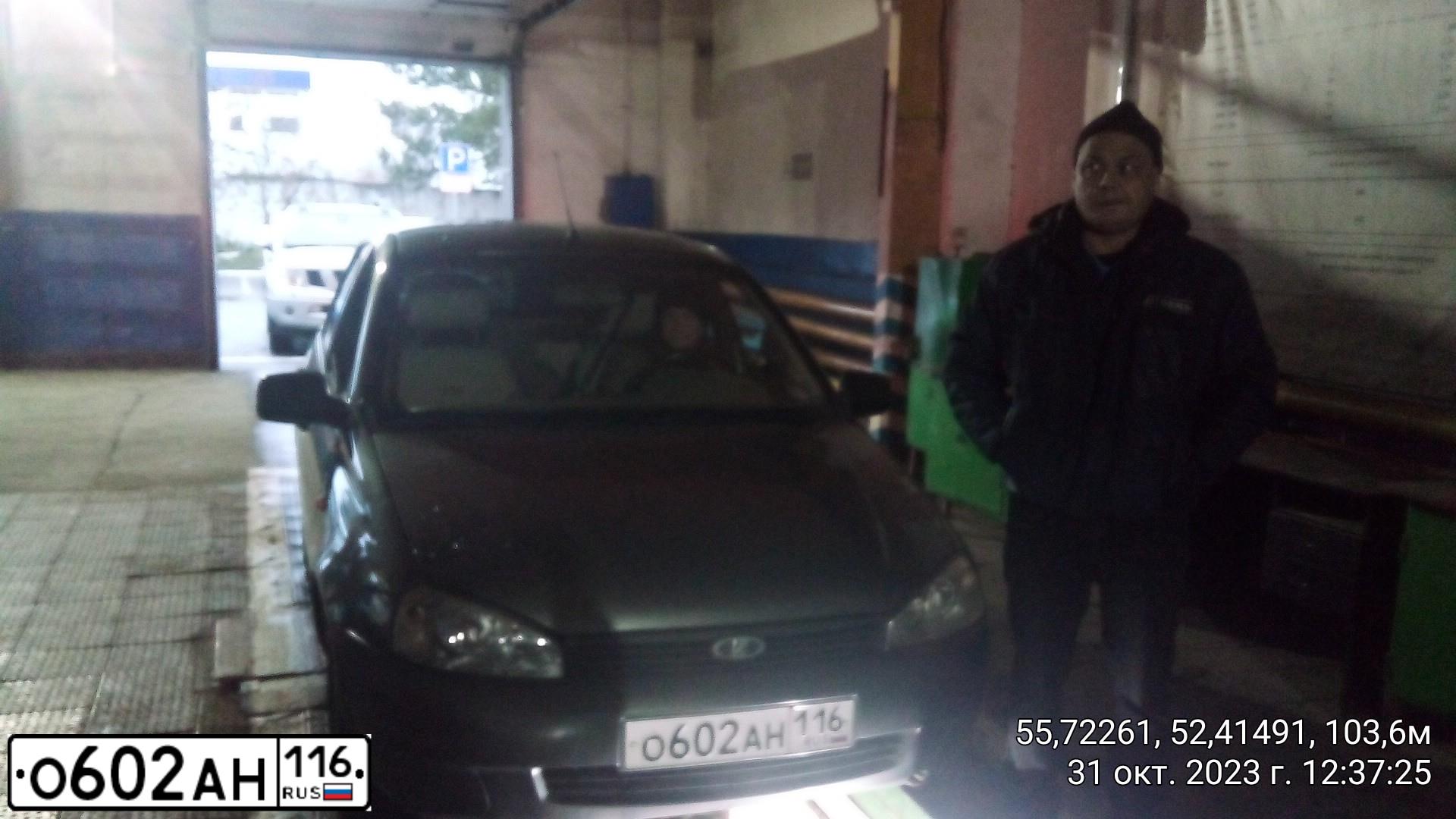 Фото автомобиля LADA 1119 KALINA, 2011 — госномер О602АН116. Цвет: ТЕМНО-СЕРЫЙ МЕТАЛЛИК
