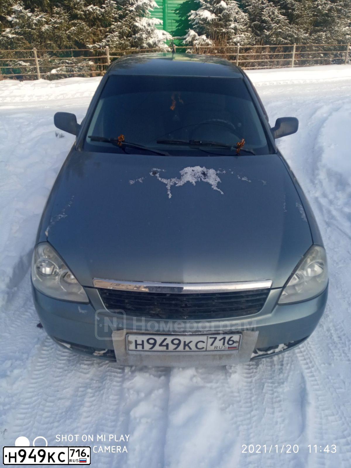 Фото автомобиля LADA 2172 PRIORA, 2008 — госномер С922РХ716. Цвет: ЧЕРНЫЙ