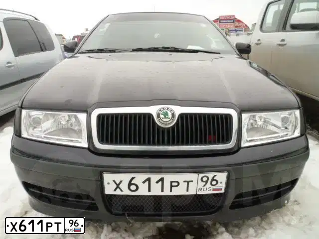 Фото автомобиля SKODA OCTAVIA, 2007 — госномер Х611РТ96. Цвет: ЧЕРНЫЙ