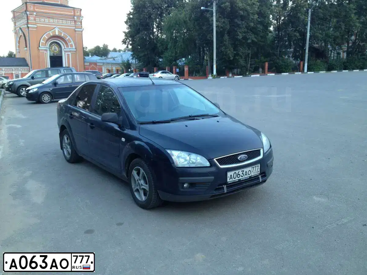 Фото автомобиля FORD D FOCUS, 2005 — госномер А063АО777. Цвет: СИНИЙ ТЕМНЫЙ