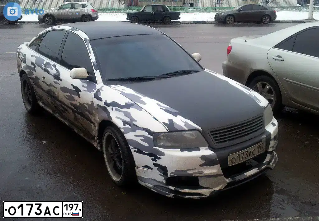 Фото автомобиля AUDI A6, 1999 — госномер О173АС197. Цвет: ЧЕРНЫЙ