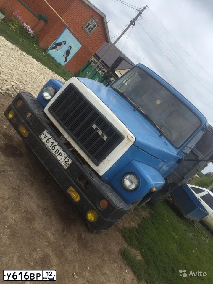 Фото автомобиля GAZ 3307, 1993 — госномер У616ВР12. Цвет: голубой