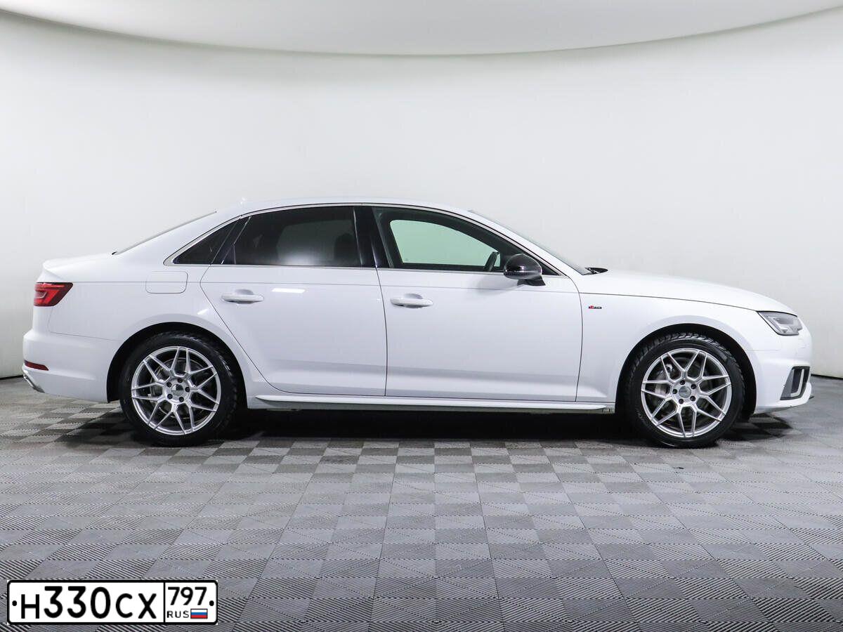 Фото автомобиля AUDI A4, 2018 — госномер У175РМ152. Цвет: Белый